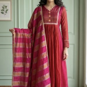 Padmika Benarasi A line three pieces Set