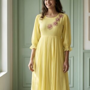 Pure Linen Kota Frock