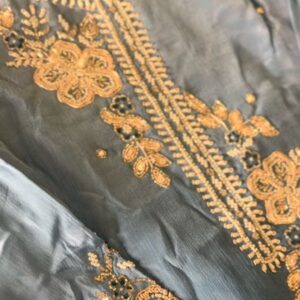 Pure Chinnon Khalis Anarkali three-piece suit