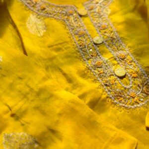 Pure Russian silk straight-cut three-piece suit