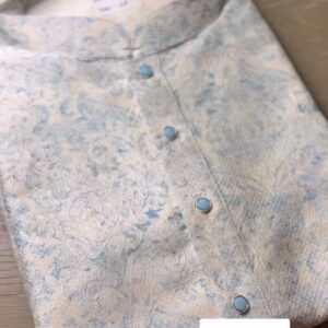 Designer Printed Kurta Linen Silk