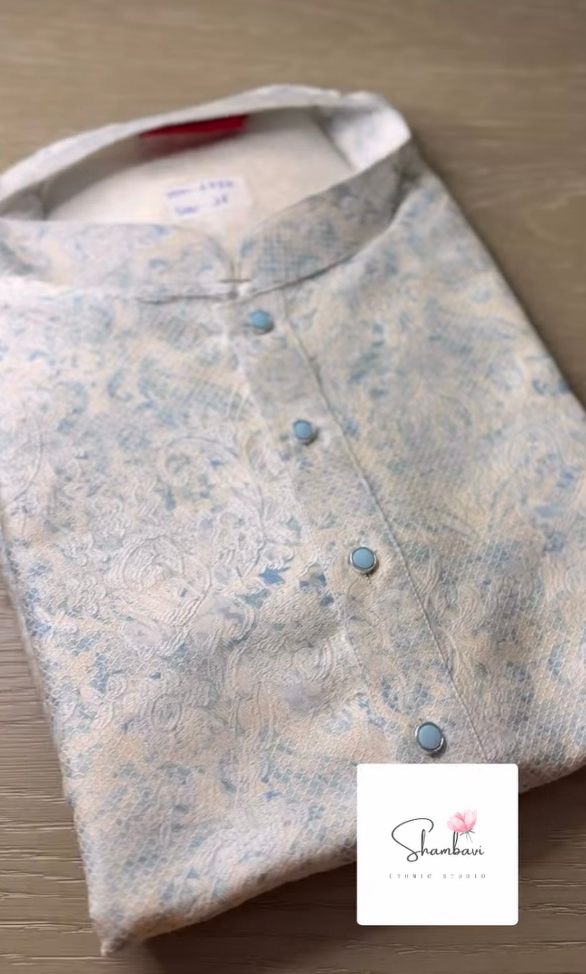 Designer Printed Kurta Linen Silk