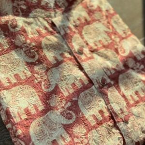 Rust Orange Elephant Kurta