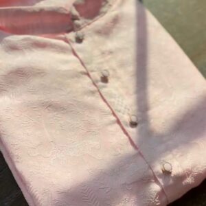 Pink Designer Silk Kurta
