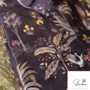 VioFloral Silk Kurta