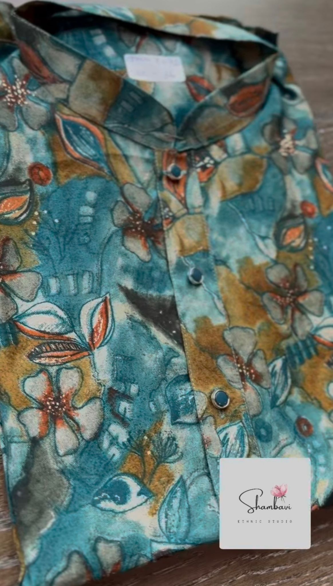 Floral Silk Kurta Set