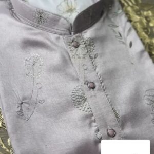 Lilac designer kurta set