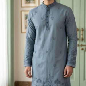 ✨ Blue Designer Silk Kurta Set ✨