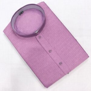 Dark Onion Pink Designer Men’s Silk Kurta Set