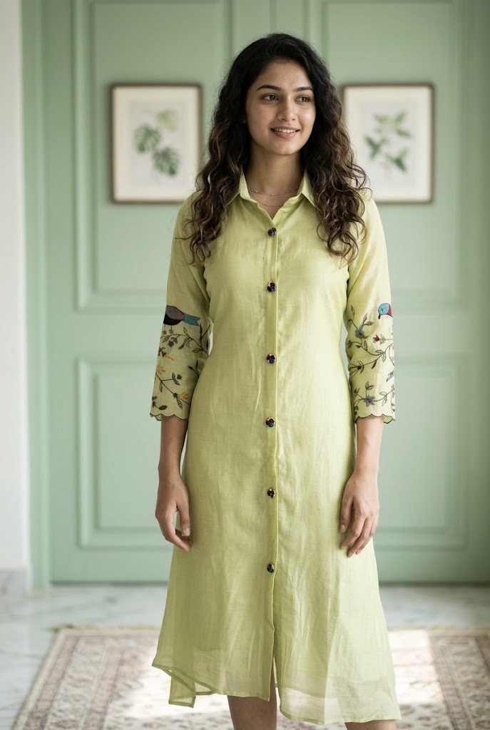 Pure Mul Chanderi Frock