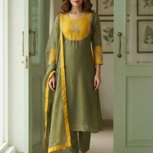 Meadow Bloom Linen Kota Suit