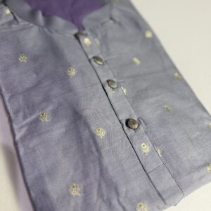 Lavender  blue Pure Chiniya Silk Men’s Designer Premium Kurta 💜