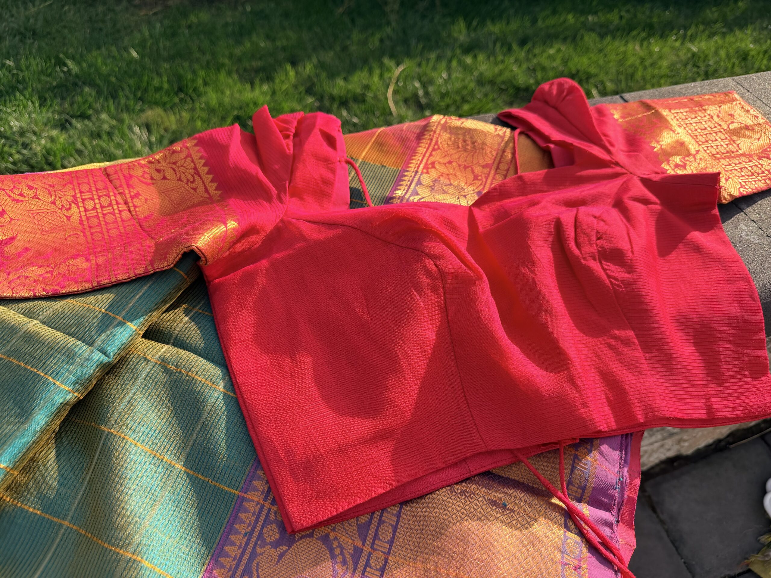 Haritha Pink β Pure Mangalgiri Handloom Saree ππΈ - Image 4