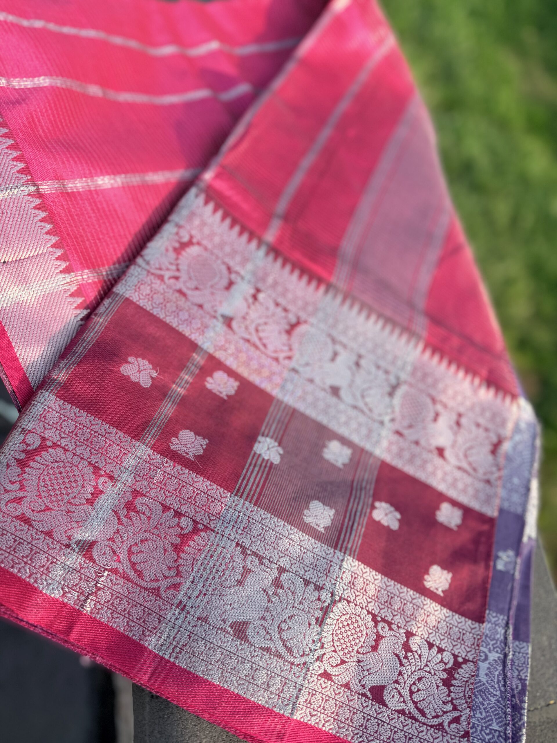 Lavanya β Pure Mangalgiri Pattu Handloom Saree πβ€οΈ - Image 2