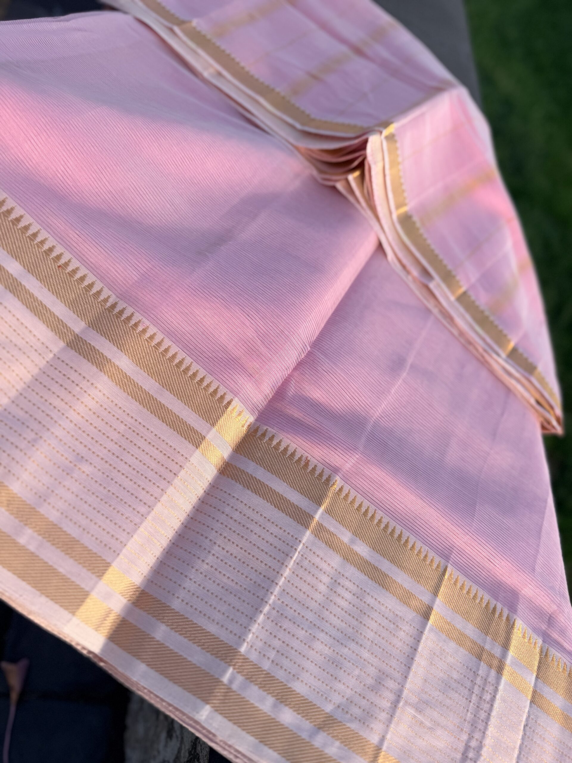 Gulabi β Pure Handloom Mangalgiri Pattu Saree πΈ