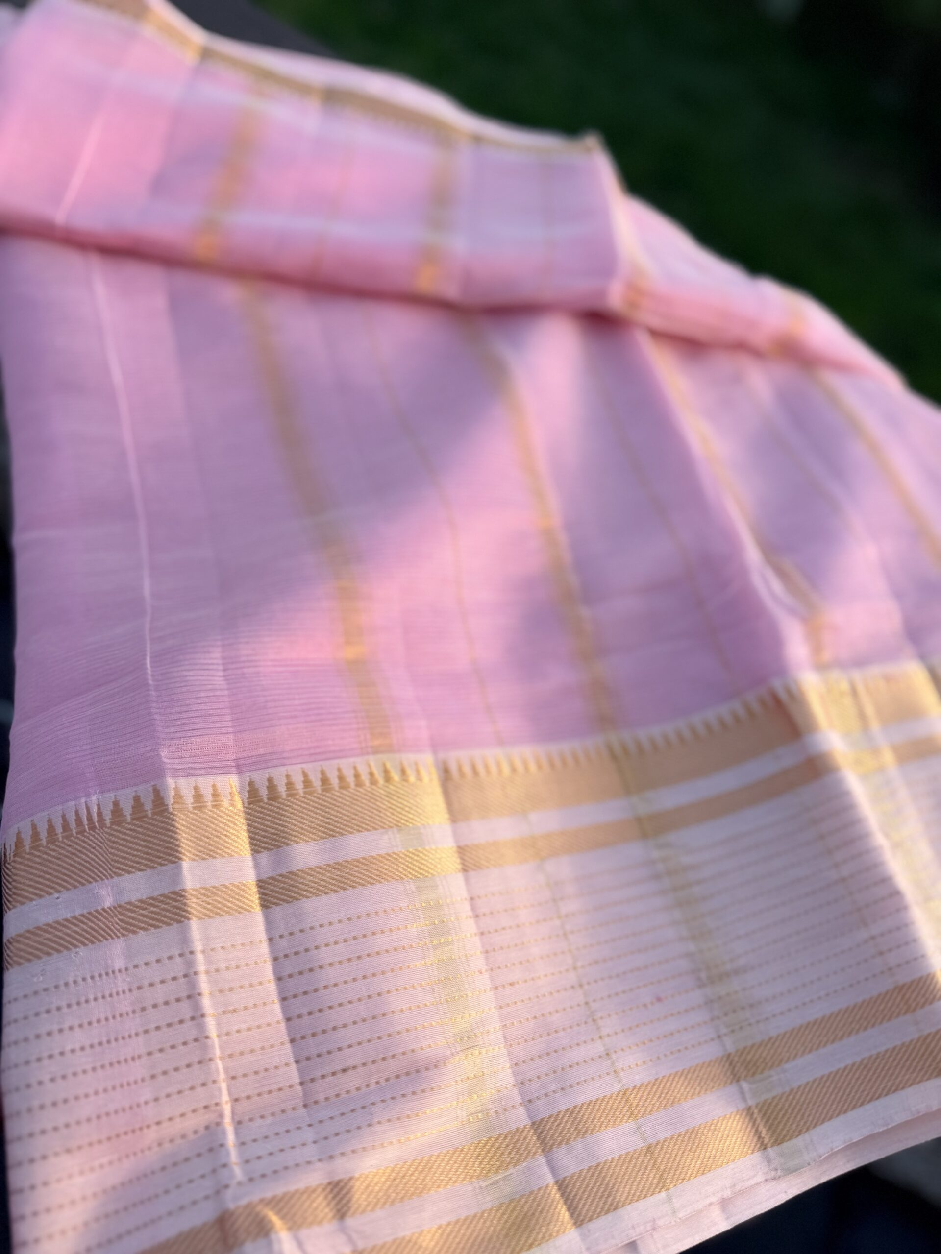 Gulabi β Pure Handloom Mangalgiri Pattu Saree πΈ - Image 4