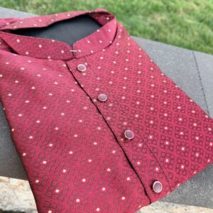 ❤️ Royal Maroon Men’s Silk Kurta ❤️